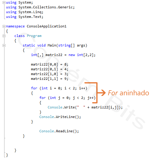 Matrizes - C#