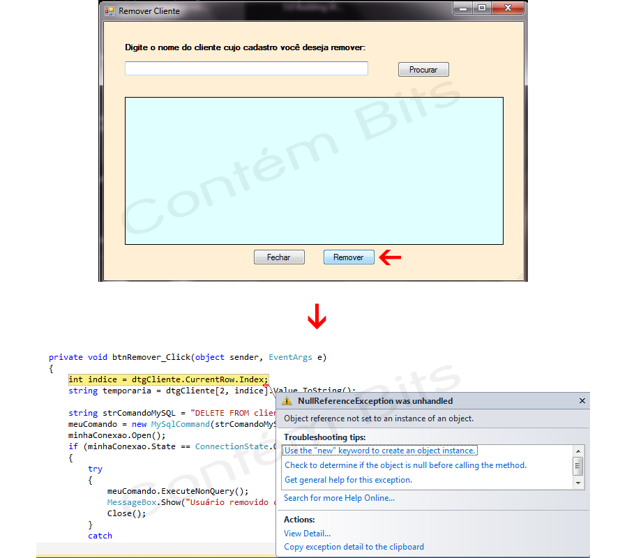 Contando as Linhas de um DataGridView