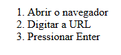Exemplo de página HTML