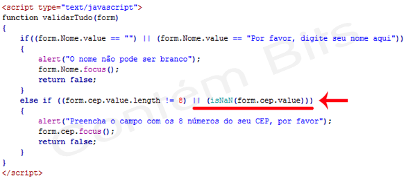 Validações em JavaScript