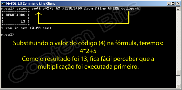 Precedência de Operadores MySQL