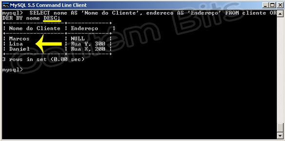 Aperfeiçoando o comando Select MySQL